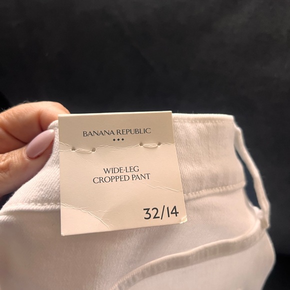 Banana Republic White Wide-Leg Jeans - Picture 4 of 5